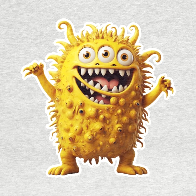 Yellow funny monster by bswlife